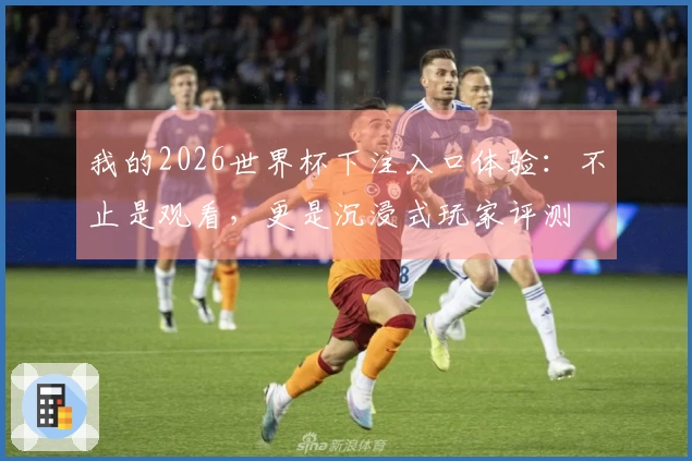 我的2026世界杯下注入口体验：不止是观看，更是沉浸式玩家评测